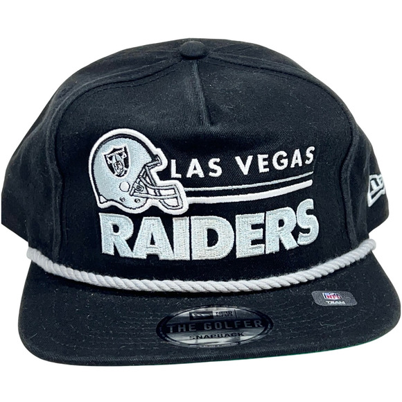 Las Vegas Raiders New Era 9Fifty The Golfer Style Snap Back Adjustable Hat New - Picture 1 of 6